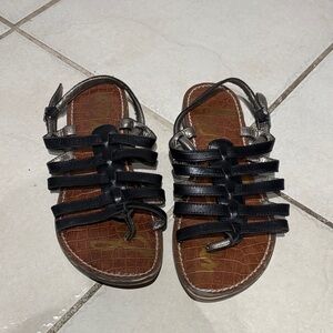 Sam Edelman Black and Brown Sandals